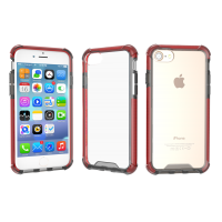 iPhone 6 | 6s | 7 | 7s | 8 Compatible Clear Case  (Dark red)